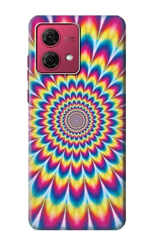 S3162 Colorful Psychedelic Case Cover Custodia per Motorola Moto G84