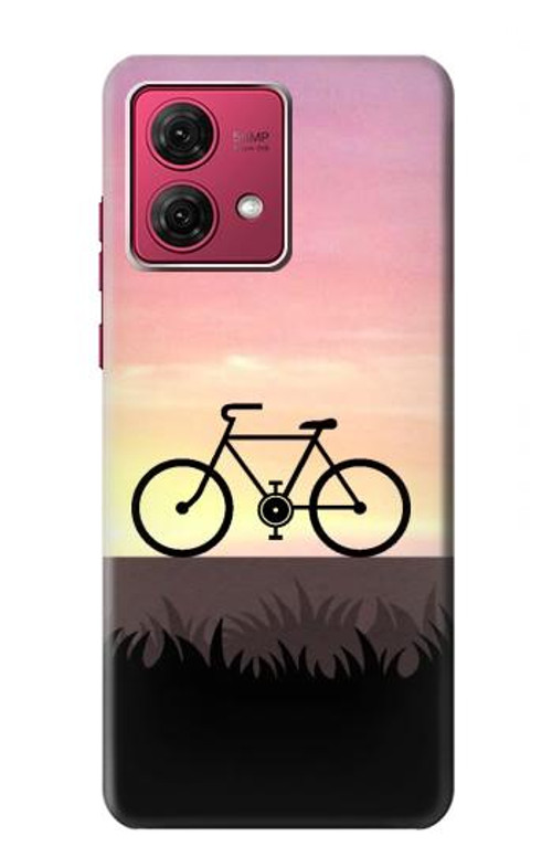 S3252 Bicycle Sunset Case Cover Custodia per Motorola Moto G84