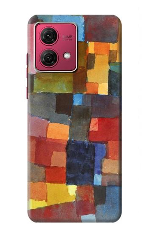 S3341 Paul Klee Raumarchitekturen Case Cover Custodia per Motorola Moto G84