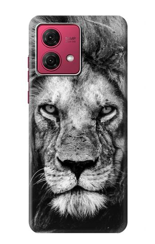 S3372 Lion Face Case Cover Custodia per Motorola Moto G84