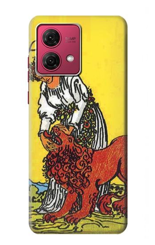 S3458 Strength Tarot Card Case Cover Custodia per Motorola Moto G84