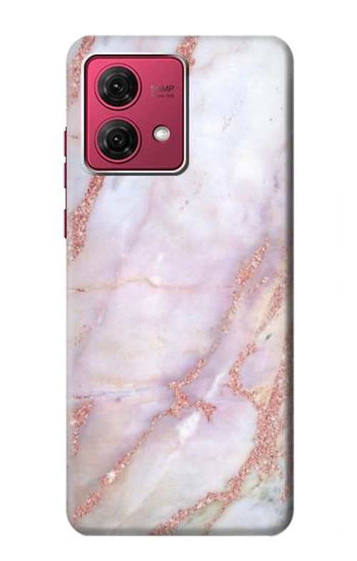 S3482 Soft Pink Marble Graphic Print Case Cover Custodia per Motorola Moto G84