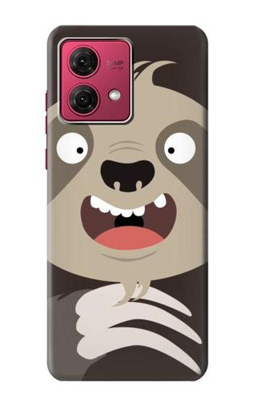 S3855 Sloth Face Cartoon Case Cover Custodia per Motorola Moto G84