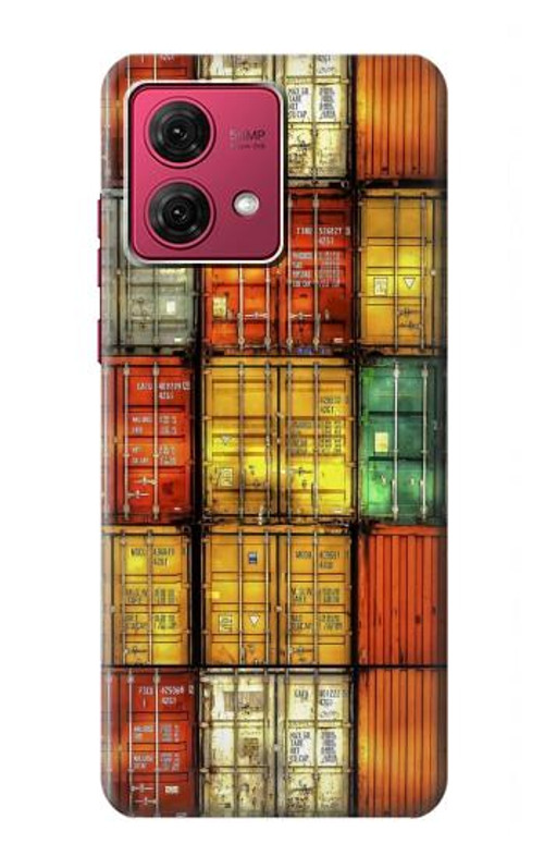 S3861 Colorful Container Block Case Cover Custodia per Motorola Moto G84