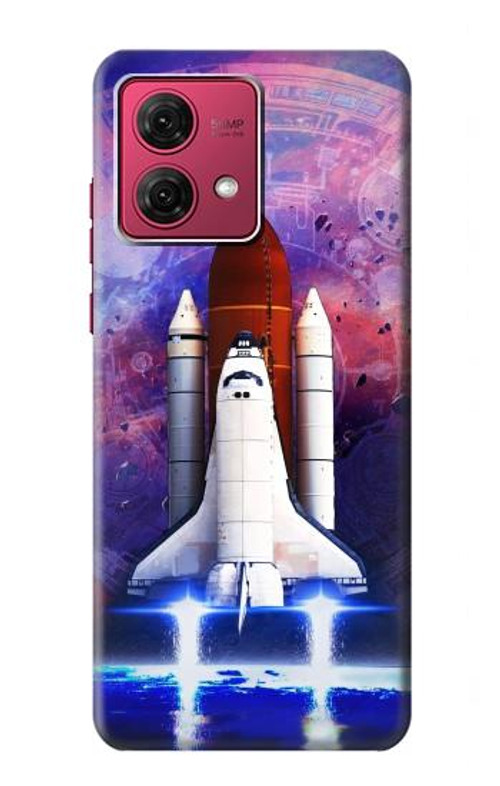 S3913 Colorful Nebula Space Shuttle Case Cover Custodia per Motorola Moto G84