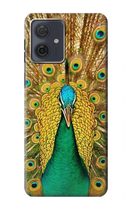 S0513 Peacock Case Cover Custodia per Motorola Moto G54
