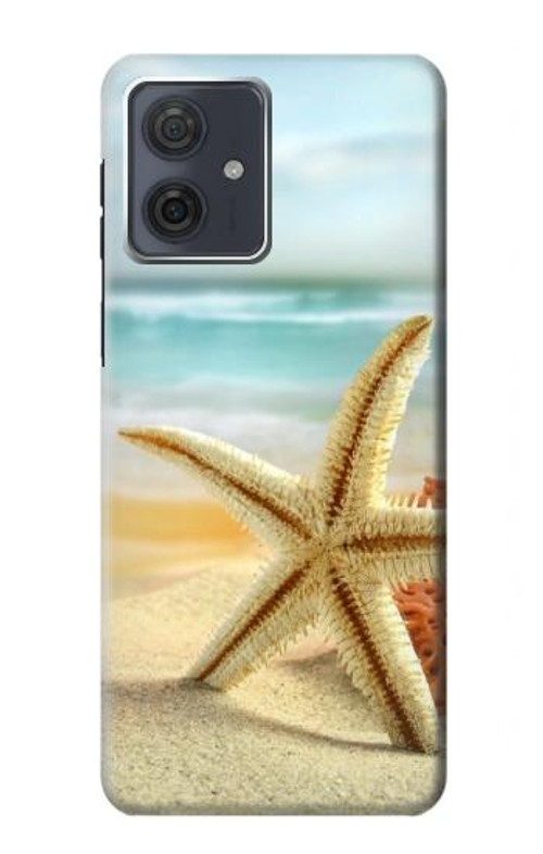 S1117 Starfish on the Beach Case Cover Custodia per Motorola Moto G54