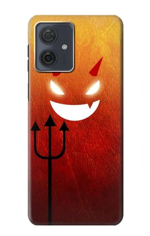 S2454 Red Cute Little Devil Cartoon Case Cover Custodia per Motorola Moto G54