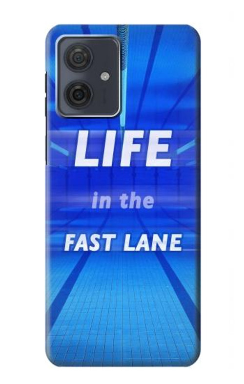 S3136 Life in the Fast Lane Swimming Pool Case Cover Custodia per Motorola Moto G54