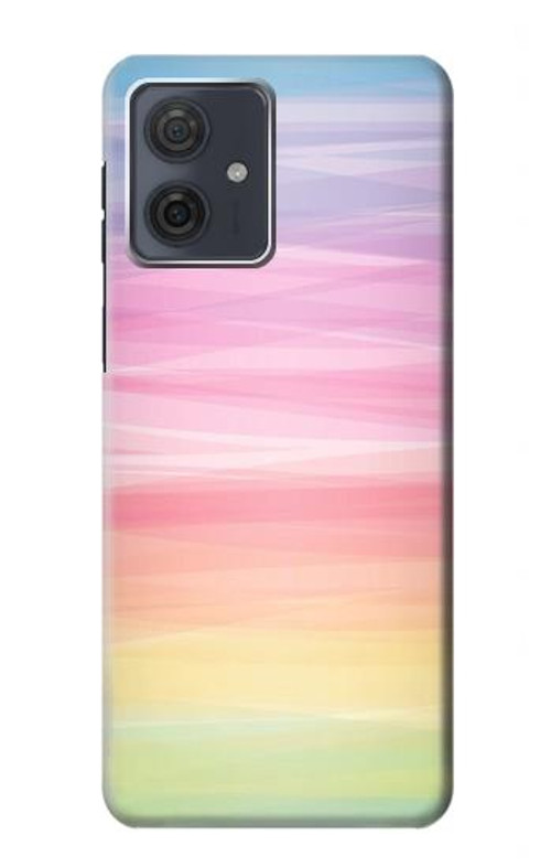 S3507 Colorful Rainbow Pastel Case Cover Custodia per Motorola Moto G54