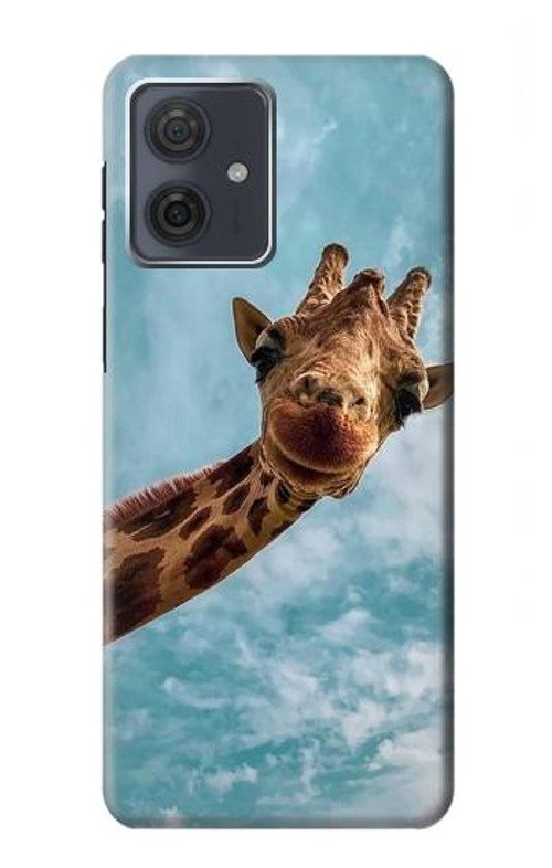 S3680 Cute Smile Giraffe Case Cover Custodia per Motorola Moto G54