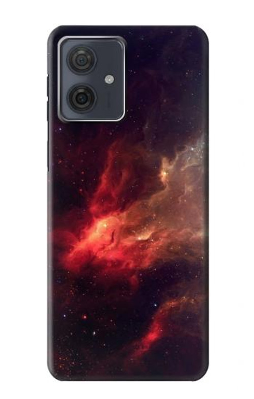 S3897 Red Nebula Space Case Cover Custodia per Motorola Moto G54