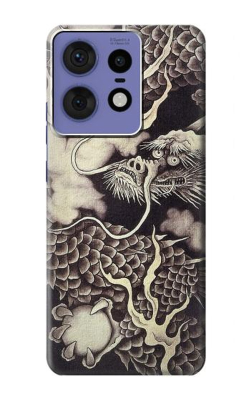 S2719 Japan Painting Dragon Case Cover Custodia per Motorola Edge 50 Pro S2719 Japan Painting Dragon Case Cover Custodia per Motorola Edge 50 Pro