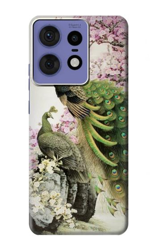 S2773 Peacock Chinese Brush Painting Case Cover Custodia per Motorola Edge 50 Pro S2773 Peacock Chinese Brush Painting Case Cover Custodia per Motorola Edge 50 Pro