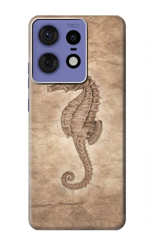 S3214 Seahorse Skeleton Fossil Case Cover Custodia per Motorola Edge 50 Pro