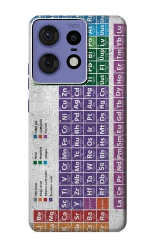 S3383 Periodic Table Case Cover Custodia per Motorola Edge 50 Pro