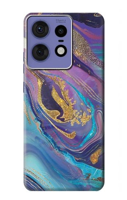 S3676 Colorful Abstract Marble Stone Case Cover Custodia per Motorola Edge 50 Pro