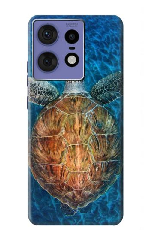 S1249 Blue Sea Turtle Case Cover Custodia per Motorola Edge 50 Fusion