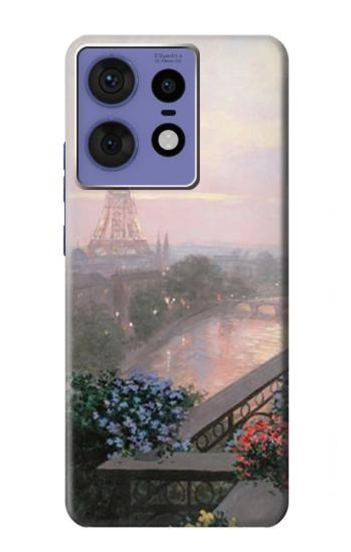 S1443 Terrace in Paris Eifel Case Cover Custodia per Motorola Edge 50 Fusion
