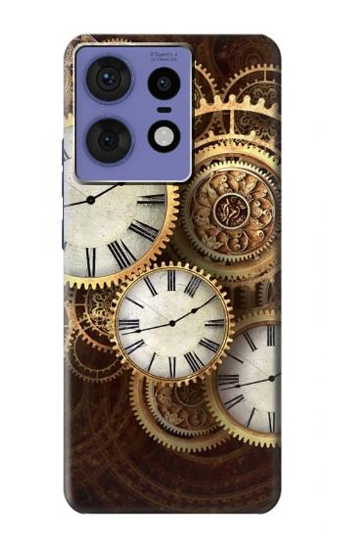 S3172 Gold Clock Live Case Cover Custodia per Motorola Edge 50 Fusion S3172 Gold Clock Live Case Cover Custodia per Motorola Edge 50 Fusion