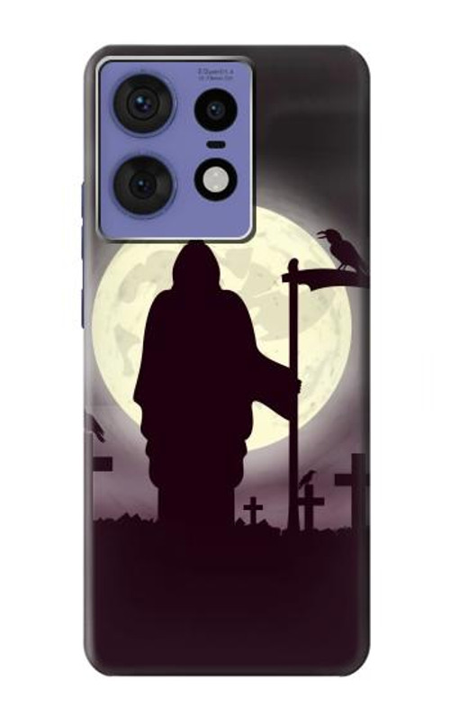 S3262 Grim Reaper Night Moon Cemetery Case Cover Custodia per Motorola Edge 50 Fusion