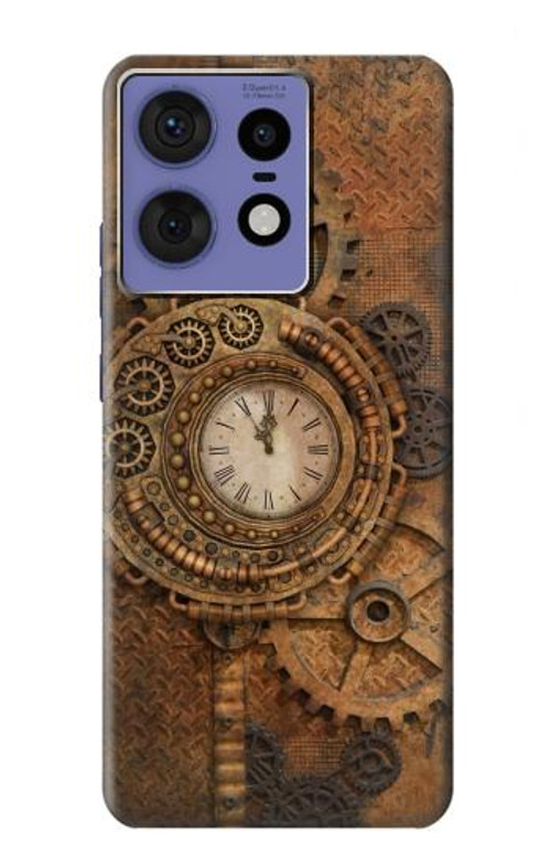 S3401 Clock Gear Steampunk Case Cover Custodia per Motorola Edge 50 Fusion