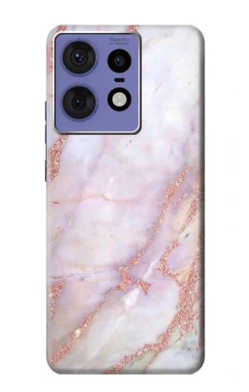 S3482 Soft Pink Marble Graphic Print Case Cover Custodia per Motorola Edge 50 Fusion