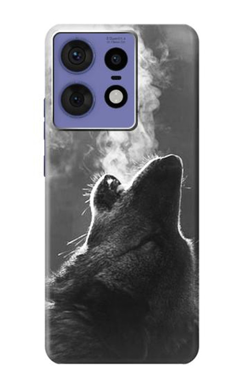 S3505 Wolf Howling Case Cover Custodia per Motorola Edge 50 Fusion