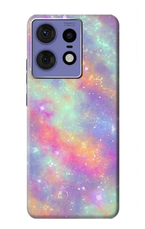 S3706 Pastel Rainbow Galaxy Pink Sky Case Cover Custodia per Motorola Edge 50 Fusion
