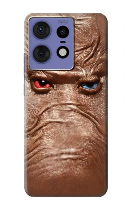 S3940 Leather Mad Face Graphic Paint Case Cover Custodia per Motorola Edge 50 Fusion
