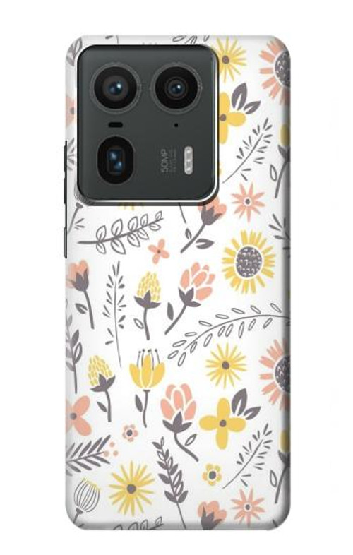 S2354 Pastel Flowers Pattern Case Cover Custodia per Motorola Edge 50 Ultra