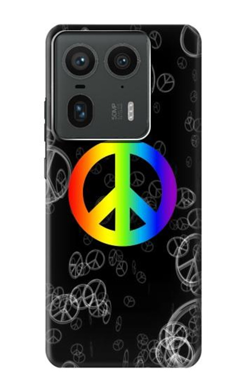 S2356 Peace Sign Case Cover Custodia per Motorola Edge 50 Ultra