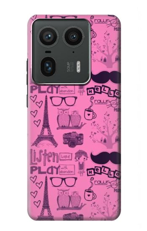 S2885 Paris Pink Case Cover Custodia per Motorola Edge 50 Ultra S2885 Paris Pink Case Cover Custodia per Motorola Edge 50 Ultra