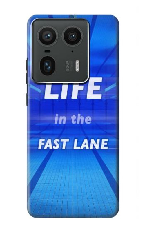 S3136 Life in the Fast Lane Swimming Pool Case Cover Custodia per Motorola Edge 50 Ultra