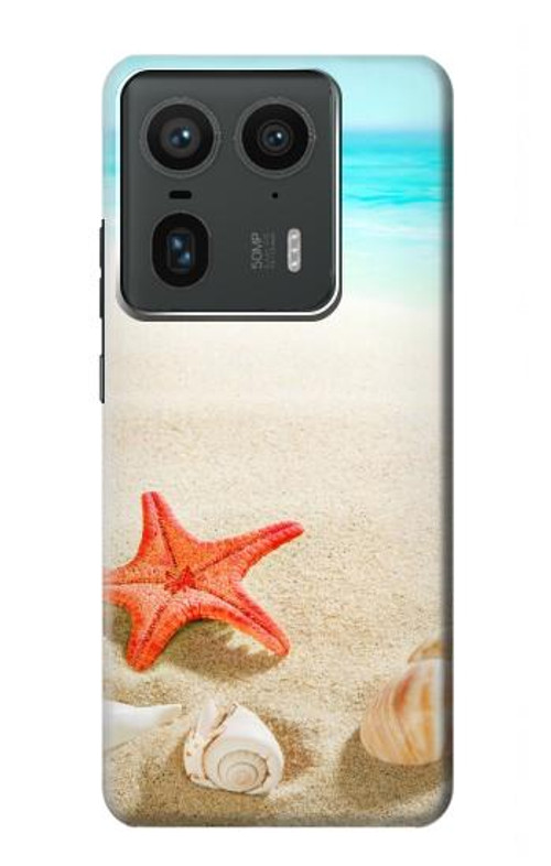 S3212 Sea Shells Starfish Beach Case Cover Custodia per Motorola Edge 50 Ultra