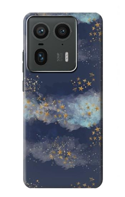 S3364 Gold Star Sky Case Cover Custodia per Motorola Edge 50 Ultra