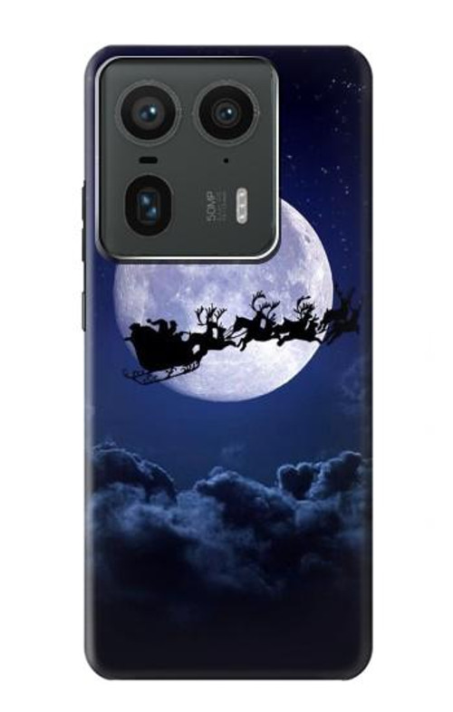 S3508 Xmas Santa Moon Case Cover Custodia per Motorola Edge 50 Ultra