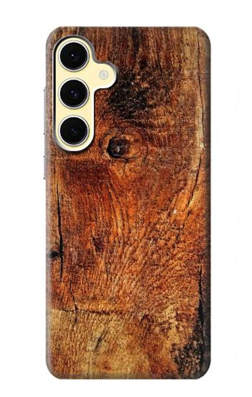 S1140 Wood Skin Graphic Case Cover Custodia per Samsung Galaxy S24 FE