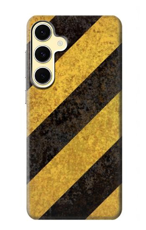 S2231 Yellow and Black Line Hazard Striped Case Cover Custodia per Samsung Galaxy S24 FE S2231 Yellow and Black Line Hazard Striped Case Cover Custodia per Samsung Galaxy S24 FE