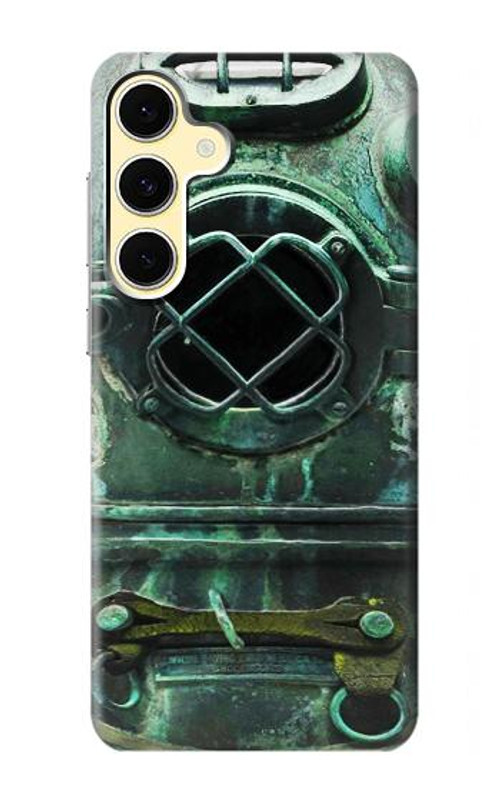 S2632 Antique Vintage Deep Sea Diver Helmet Case Cover Custodia per Samsung Galaxy S24 FE S2632 Antique Vintage Deep Sea Diver Helmet Case Cover Custodia per Samsung Galaxy S24 FE