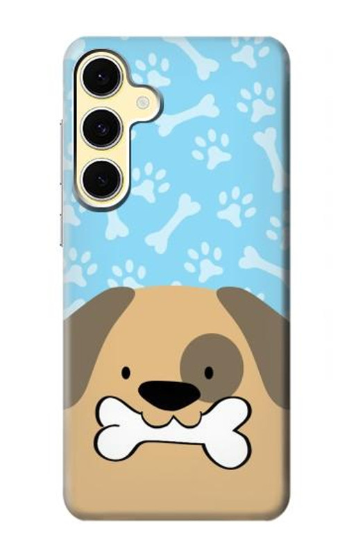 S2669 Cute Dog Paws Bones Cartoon Case Cover Custodia per Samsung Galaxy S24 FE