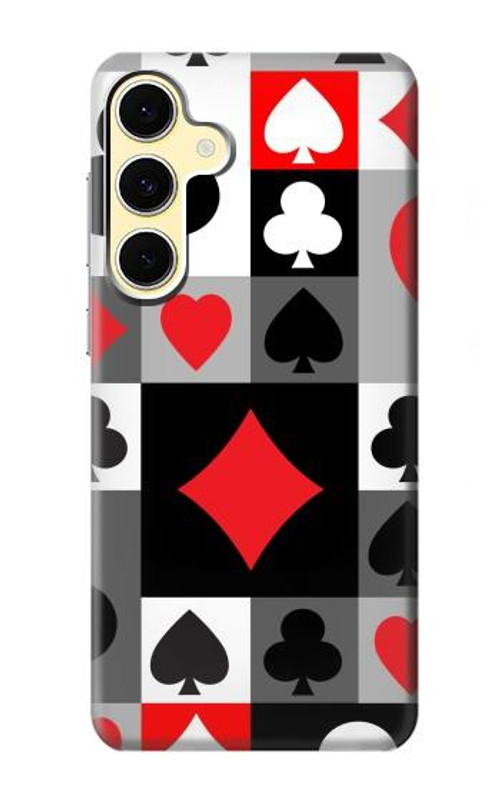 S3463 Poker Card Suit Case Cover Custodia per Samsung Galaxy S24 FE