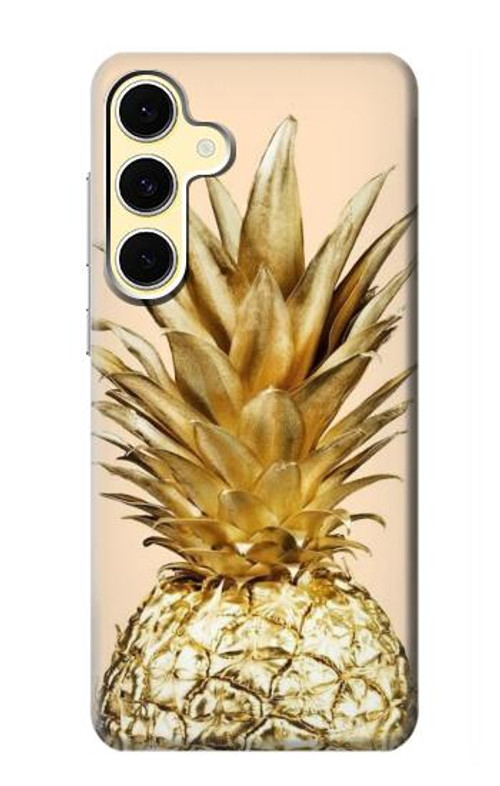 S3490 Gold Pineapple Case Cover Custodia per Samsung Galaxy S24 FE