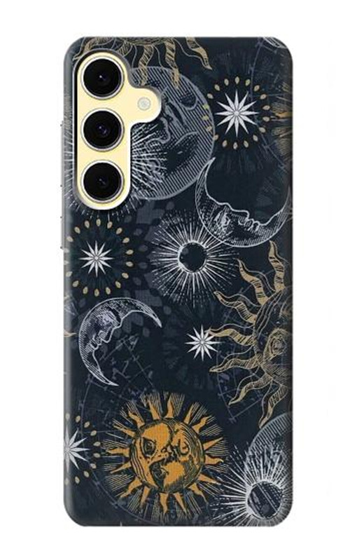S3702 Moon and Sun Case Cover Custodia per Samsung Galaxy S24 FE