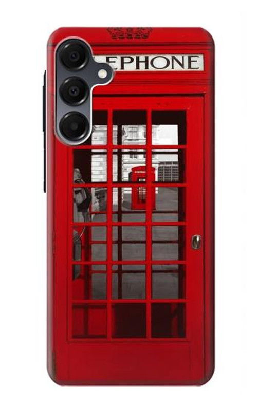 S0058 British Red Telephone Box Case Cover Custodia per Samsung Galaxy A16 5G