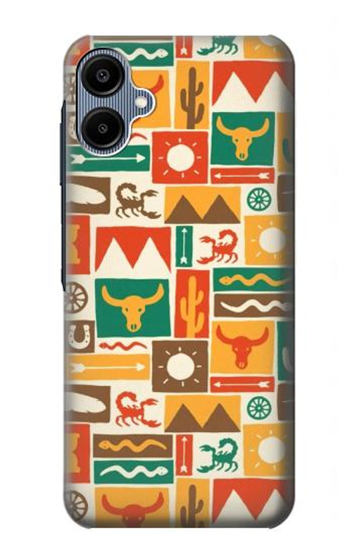 S1873 Western Pattern Case Cover Custodia per Samsung Galaxy A06