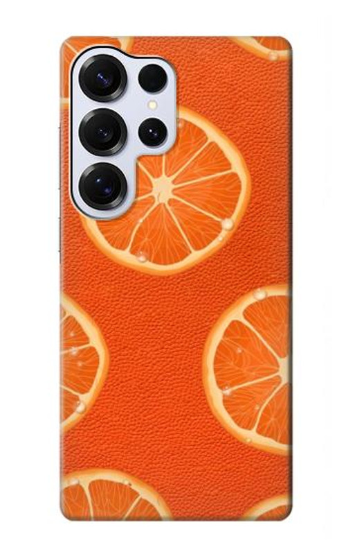 S3946 Seamless Orange Pattern Case Cover Custodia per Samsung Galaxy S25 Ultra