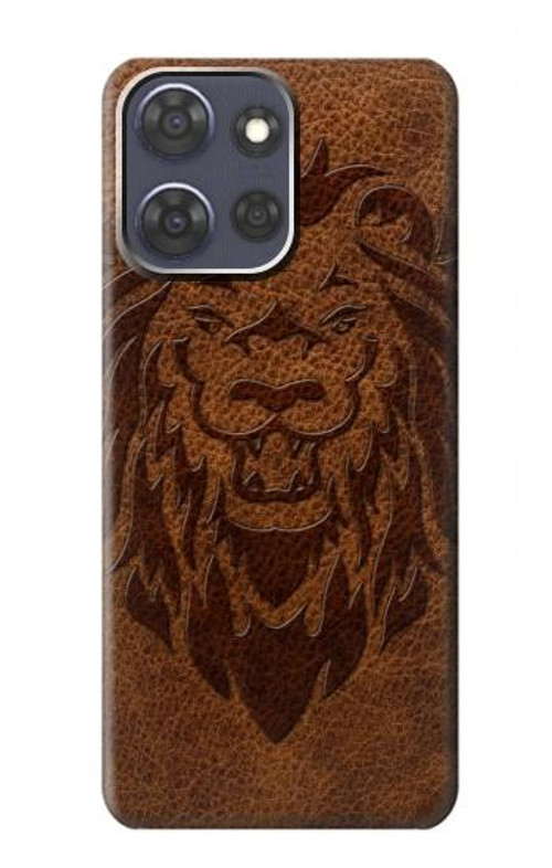 S2529 Leo Zodiac Tattoo Brown Graphic Print Case Cover Custodia per Motorola Moto G Power (2025)