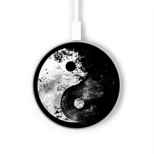 S1372 Moon Yin-Yang Caricabatterie wireless da 15W, tipo C, per iPhone e Android, con luce LED