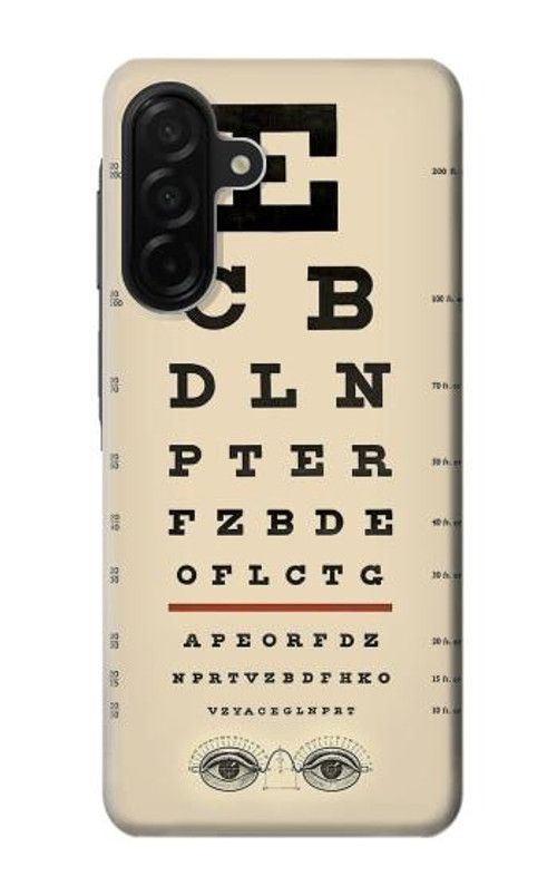 S2502 Eye Exam Chart Decorative Decoupage Poster Case Cover Custodia per Samsung Galaxy A26